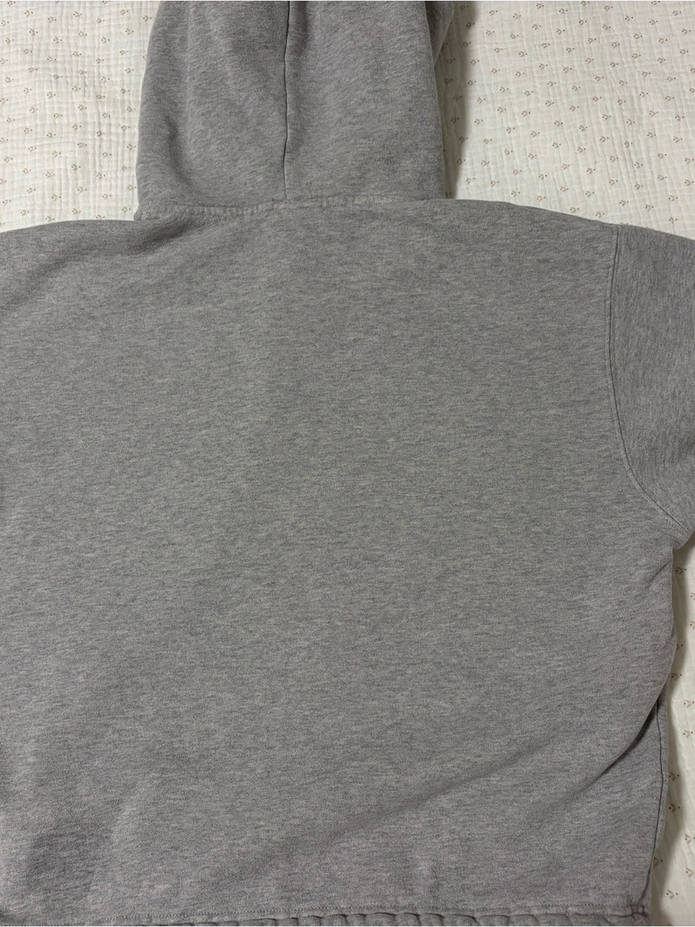 TNA Gray Cropped Drawstring Hoodie - Picture 4 of 5